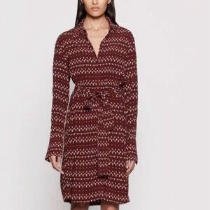 Equipment Chansette Shirt Dress in Tawny Port Multi